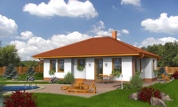 projekt domu BUNGALOW 8